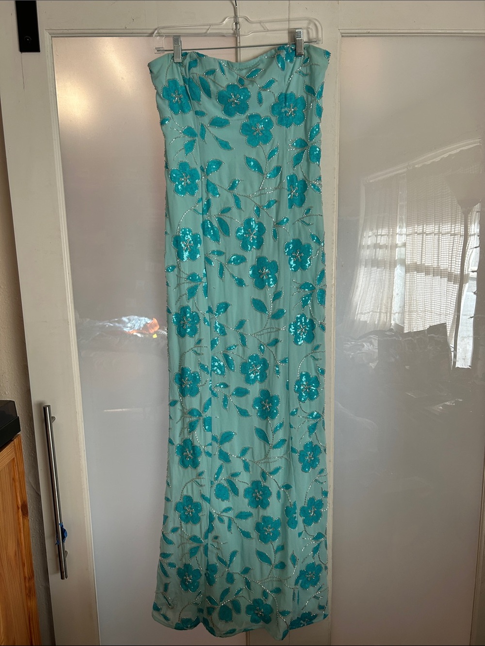 Floral Sequin Maxi Dress